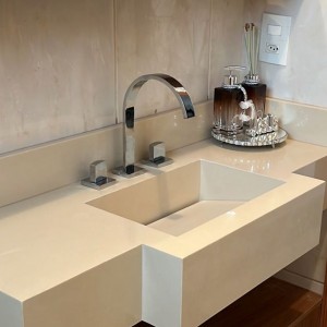 Misturador Banheiro Mesa Bica Alta ¼ Volta Basic C67 Cromado Esteves VML100CWC