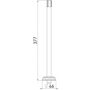 Braço Chuveiro Com Passador (30Cm+/-1Cm) C/ Luva Cromado Esteves VAD918YWG