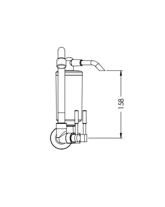 Torneira Cozinha Parede Com Filtro ABS ¼ Volta Stilo C31 Cromado Esteves VTF700CWB Torneira Cozinha Parede Com Filtro ABS ¼ Volta Stilo C31 Cromado Esteves VTF700CWB
