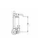 Torneira Cozinha Parede Com Filtro ABS ¼ Volta Stilo C31 Cromado Esteves VTF700CWB Torneira Cozinha Parede Com Filtro ABS ¼ Volta Stilo C31 Cromado Esteves VTF700CWB