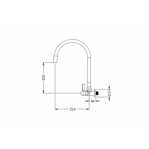 Torneira Cozinha Parede Bica Articulada Branca Versata Esteves VTP566CWB