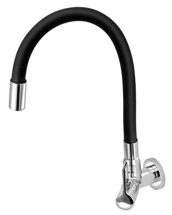Torneira Cozinha Parede Bica Articulada Preta Versata Esteves VTP565CWB Torneira Cozinha Parede Bica Articulada Preta Versata Esteves VTP565CWB