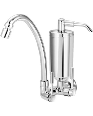 Torneira Cozinha Parede Com Filtro ABS ¼ Volta Stilo C31 Cromado Esteves VTF700CWB