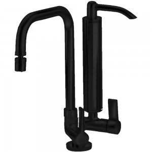 Torneira Cozinha Bancada Com Filtro  ¼ Volta Bica Móvel  Clean C62 Preto Esteves VTF800PWB