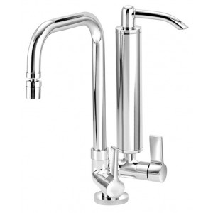 Torneira Cozinha Bancada Com Filtro  ¼ Volta Bica Móvel  Clean C62 Cromado Esteves VTF800CWB