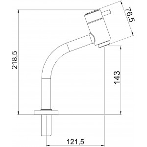Torneira Banheiro Mesa Bica Baixa ¼ Volta 1197 Fit Cromado Esteves VTM297CWB