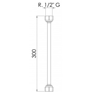 Flexível P.V.C. 1/2X30Cm Branco Esteves VLP314WWG