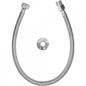 Flexível Trançado Inox1/2X40Cm Com Niple Solidario Cromado Esteves VLL348IWG