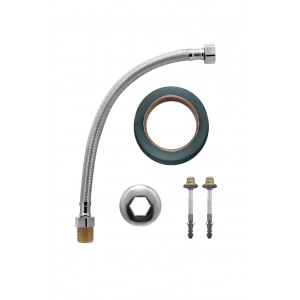 Kit Instalação Para Bacia Com Cx Acoplada (Flexivel Inox) Cromado Esteves VAD887CWS