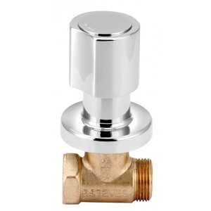 Acabamento Registro Pequeno 1/2,3/4,1 Mônaco Plus C40 Cromado Esteves VAD040CWG