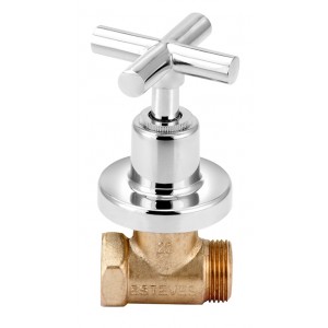 Acabamento Registro Pequeno 1/2,3/4,1 Orion C37 Cromado Esteves VAD830CWB