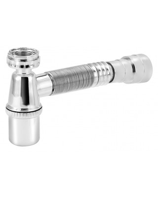 Sifão Universal Saída Extensível Porca Plástica Cromado Esteves VSP350CWG
