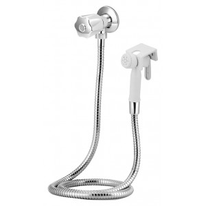 Ducha Higiênica Com Registro Sem Derivação 1984 ¼ Volta Torre Plus C50 Cromado Esteves VAB476WWB