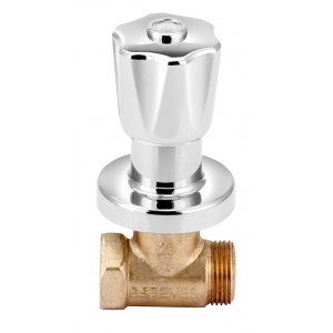 Acabamento Registro Pequeno 1/2,3/4,1 Torre Plus C50 Cromado Esteves VAD050CWG