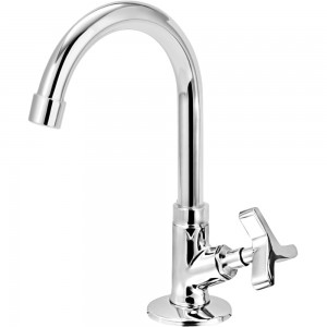 Torneira Banheiro Mesa Bica Alta 1198 Trip C25 Cromado Esteves VTL125CWG