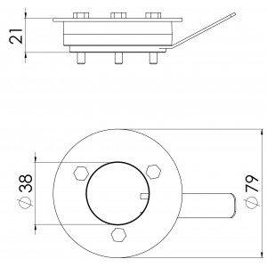 Spud Junta Pressão Vaso Sanitário 1.1/2 Cromado Esteves VAD655CWG