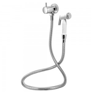 Ducha Higiênica Com Registro Sem Derivação 1984 ¼ Volta clean Cromado Esteves VAB489CWG