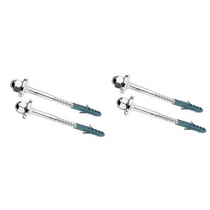 Parafuso Fixação Tanque Deca Aço 1020 4 Peças Cromado Esteves VPF982CWG