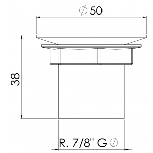 Válvula Pia Comum 2X1 Cromado Esteves VVP212CWB